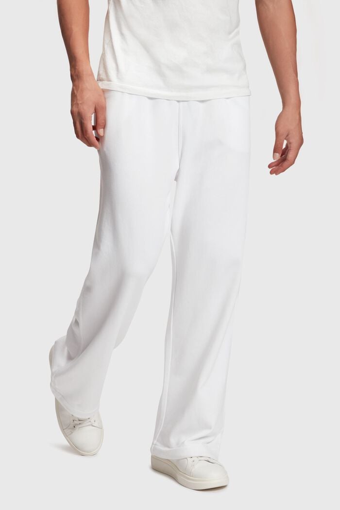 Jersey jogger pants, WHITE, detail image number 0