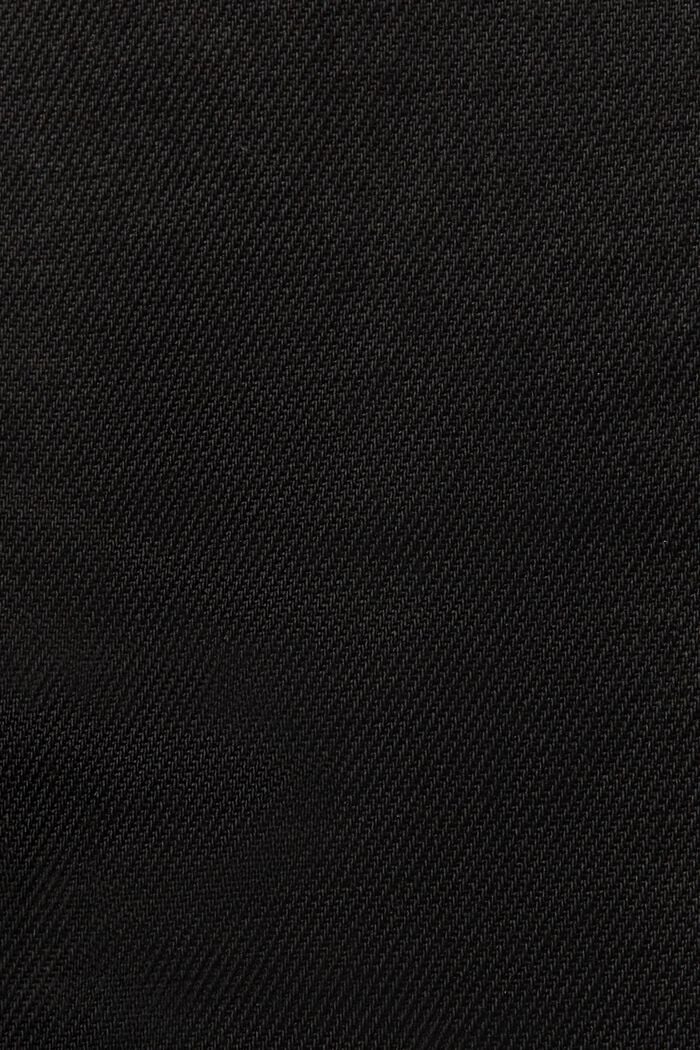 Coated straight fit jeans, BLACK RINSE, detail image number 6
