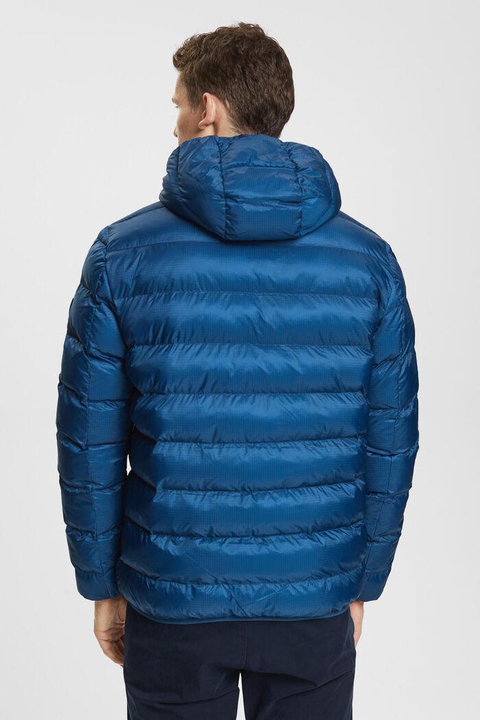 Quilted Puffer Jacket, PETROL BLUE, detail image number 3