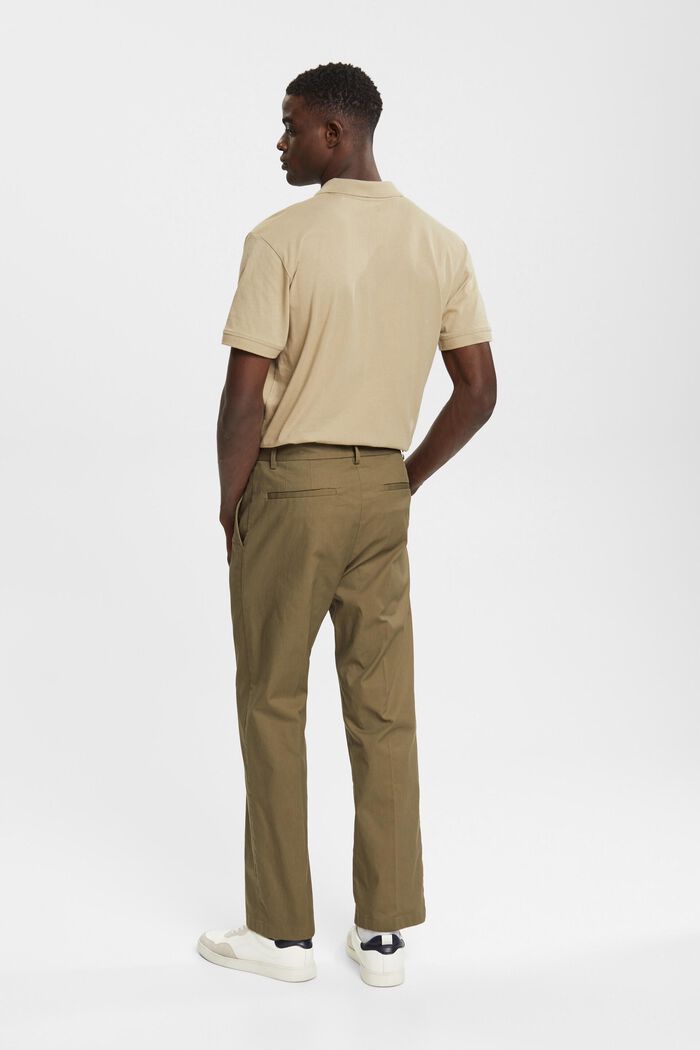 Relaxed fit chinos, KHAKI GREEN, detail image number 3
