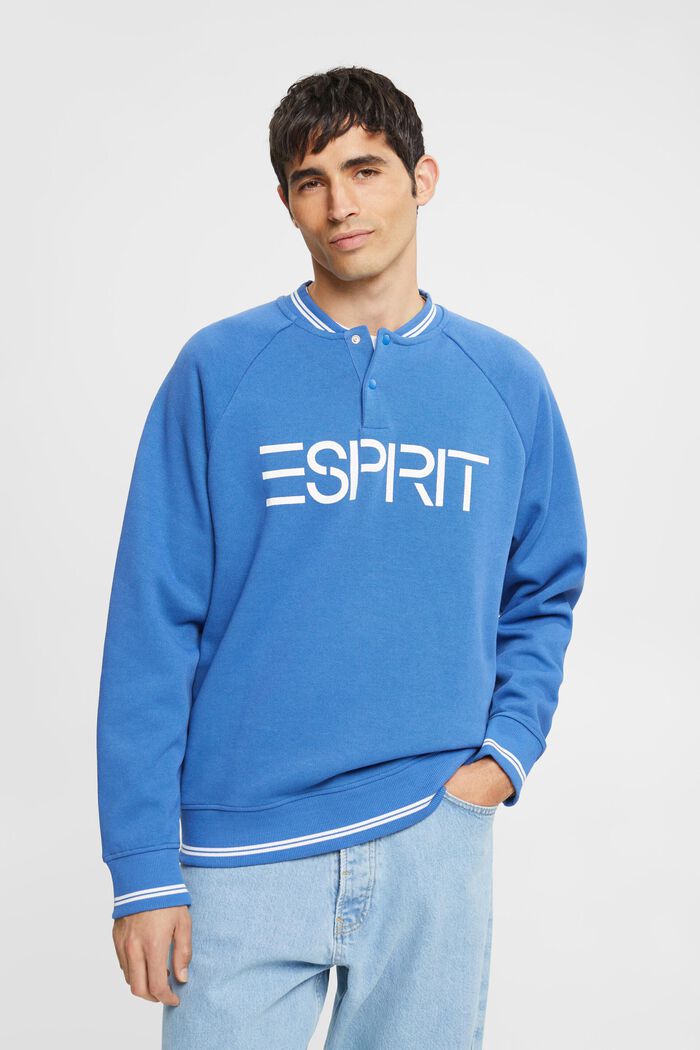Relaxed fit logo sweatshirt, BLUE, detail image number 0
