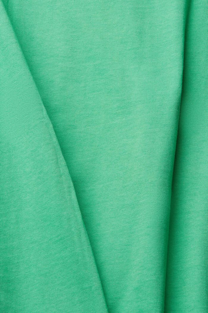 可持續幾何印花棉質 T 恤, 綠色, detail image number 1