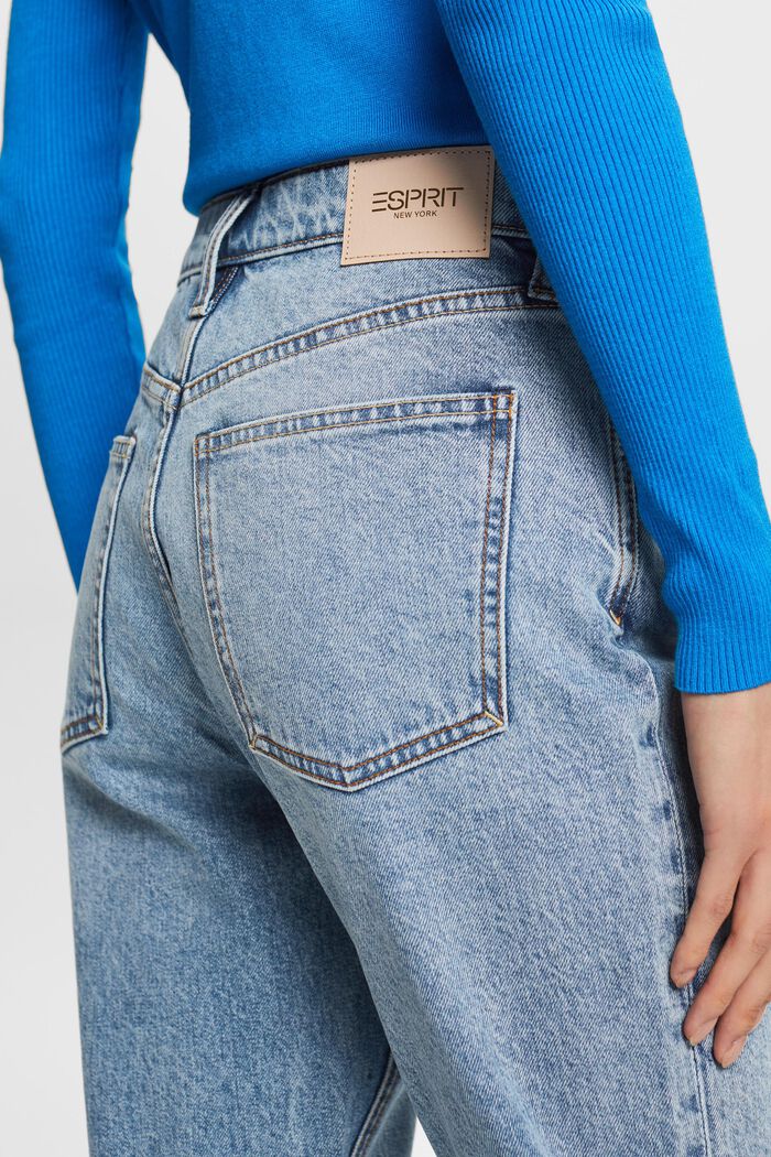 High-Rise Retro Classic Jeans, BLUE BLEACHED, detail image number 4