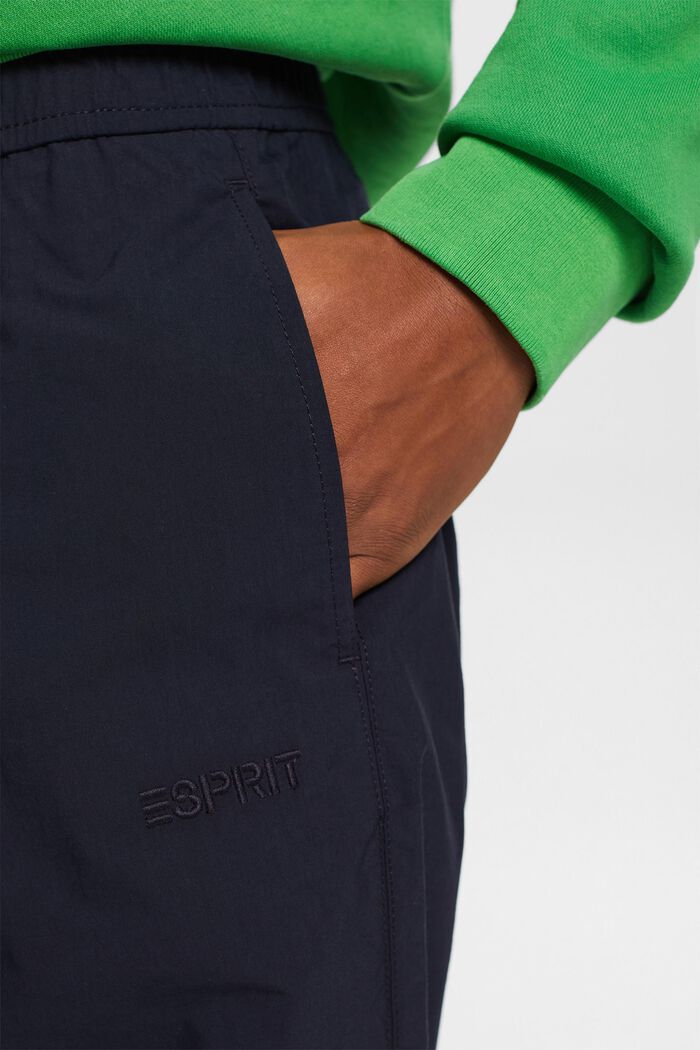 Pull-on trousers, cotton blend, NAVY, detail image number 2