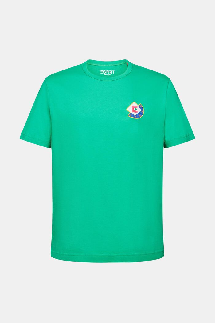 圖案式LOGO標誌T恤, 綠色, detail image number 5