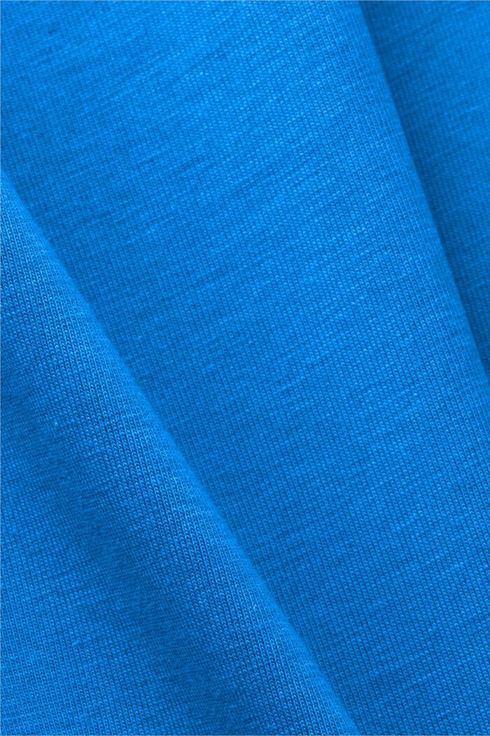 復古風LOGO標誌T恤, 藍色, detail image number 4