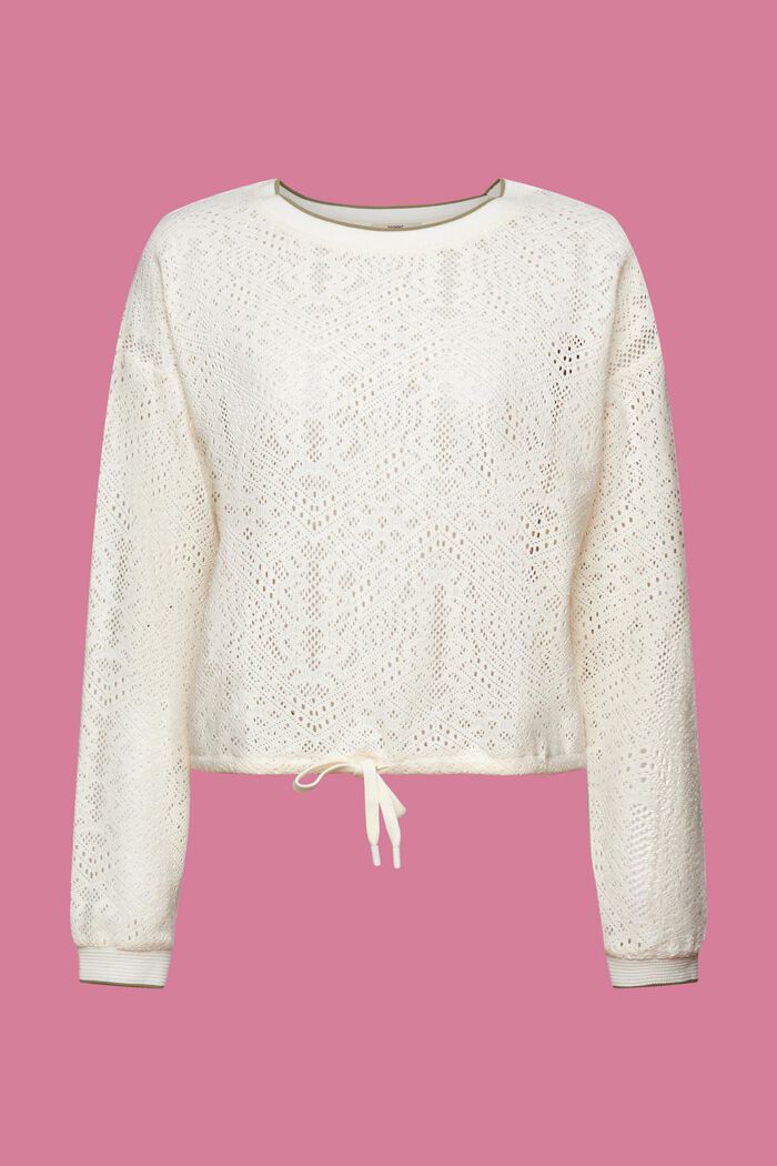 Knitted sweatshirt, OFF WHITE, detail image number 7