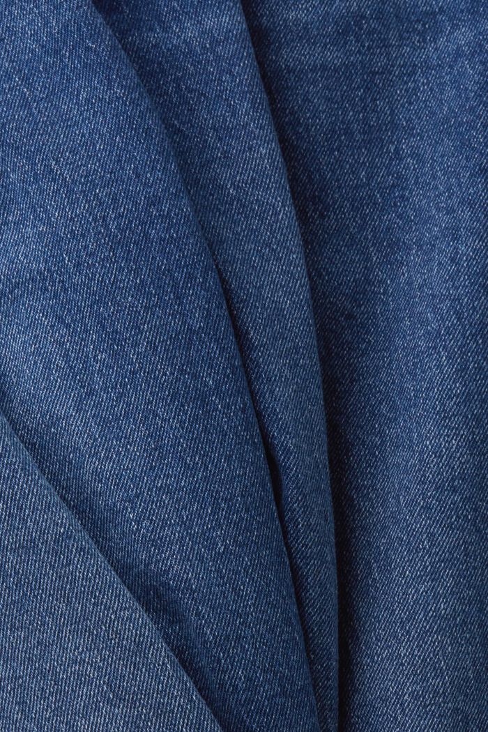 高腰寬鬆牛仔褲, BLUE MEDIUM WASHED, detail image number 5
