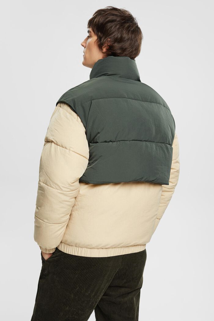 Hybrid puffer jacket, BEIGE, detail image number 3