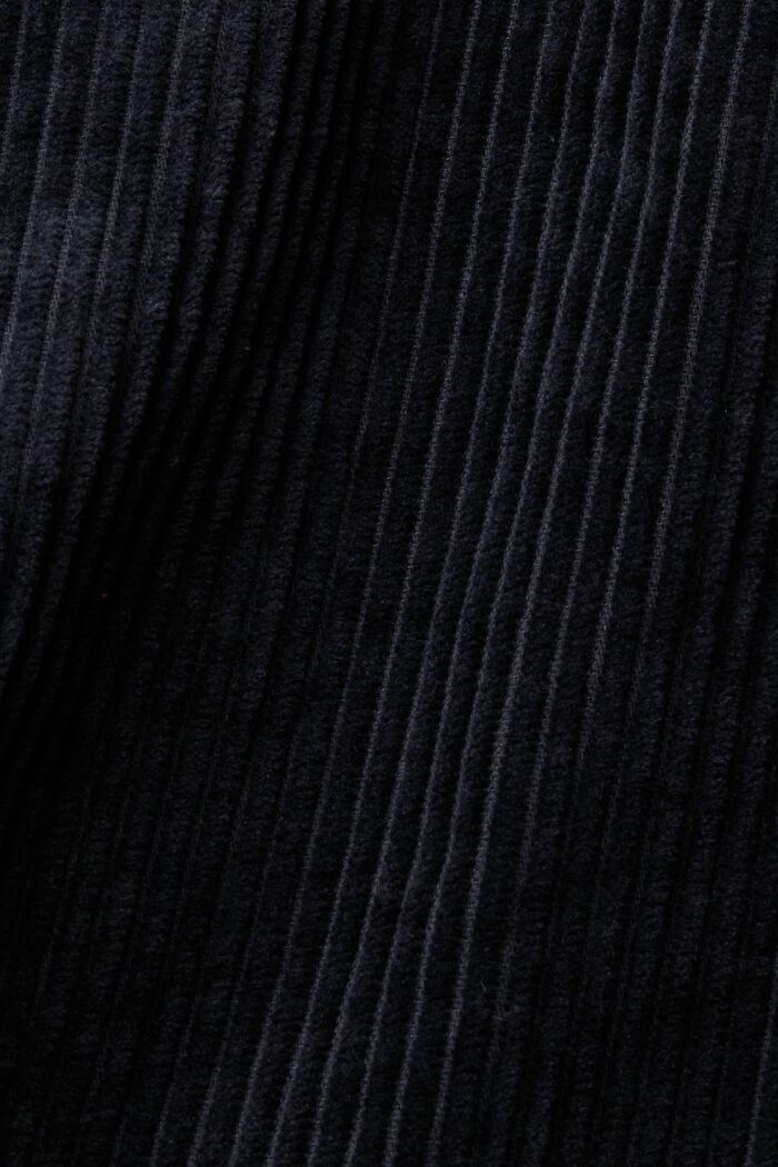 寬鬆燈芯絨襯衫, 黑色, detail image number 1