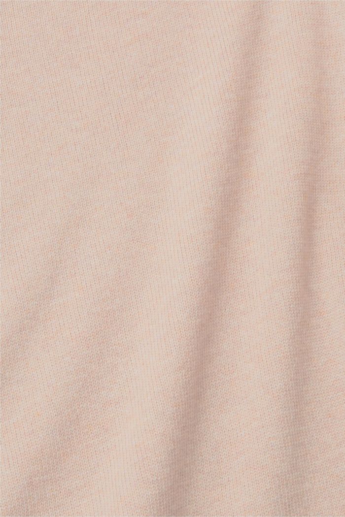 羊毛混紡立領針織上衣，LENZING™ ECOVERO™, 淺灰褐色, detail image number 1