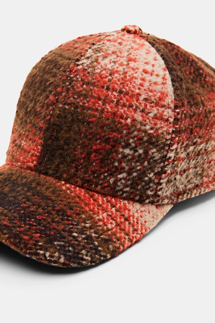 ‌格紋棒球帽, 淺棕色, detail image number 1