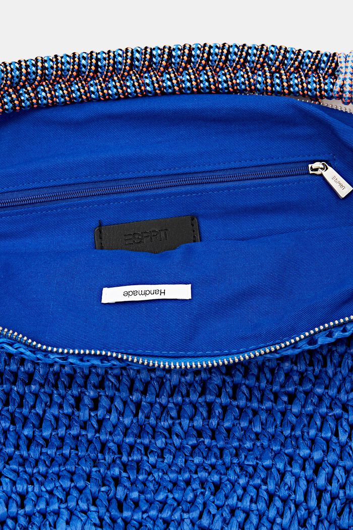 ‌鉤編半月手袋, 藍色, detail image number 2