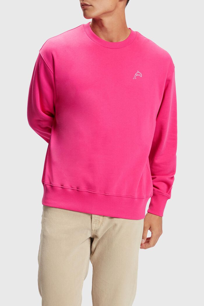 Color Dolphin Sweatshirt, PINK FUCHSIA, detail image number 0
