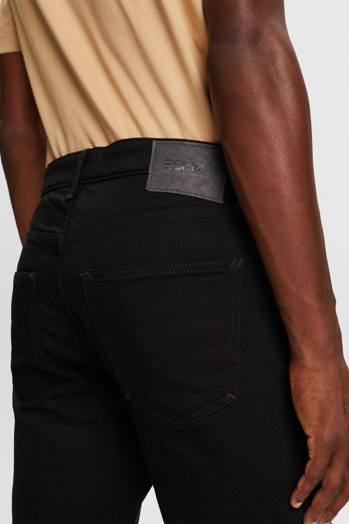 Mid-Rise Slim Jeans, BLACK RINSE, detail image number 4