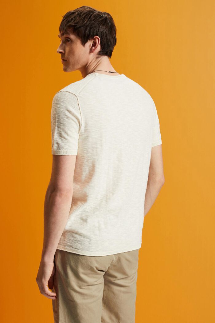 Short-sleeve jumper, cotton-linen blend, ICE, detail image number 3