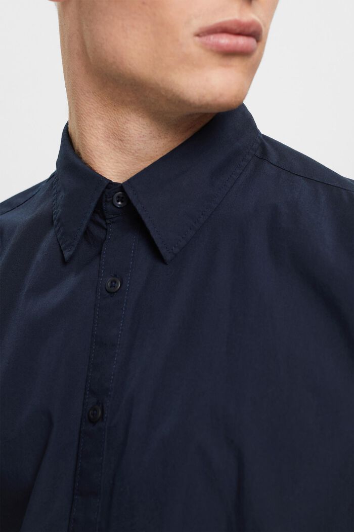 再生棉短袖襯衫, 海軍藍, detail image number 2