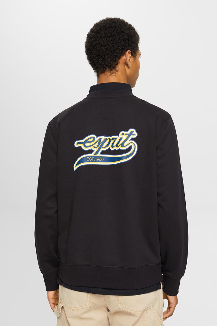 Sweatshirt with logo print on the back, BLACK, detail image number 3