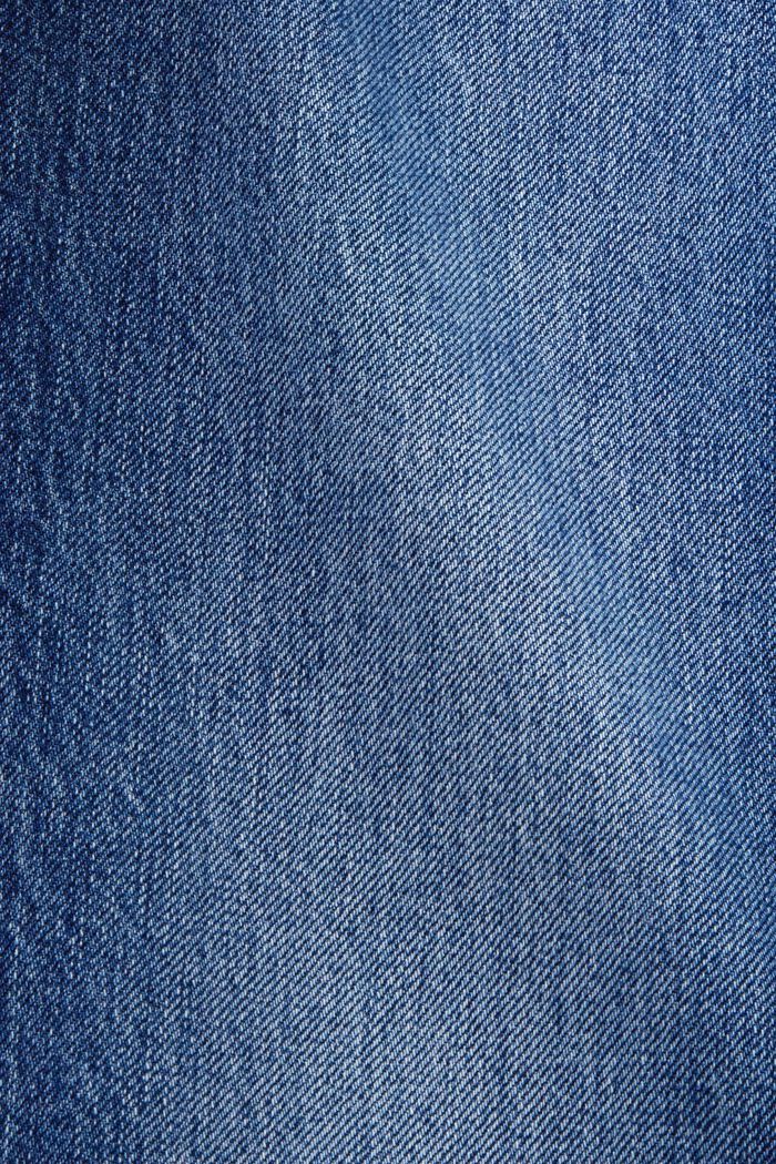 復古風中腰喇叭牛仔褲, BLUE DARK WASHED, detail image number 5