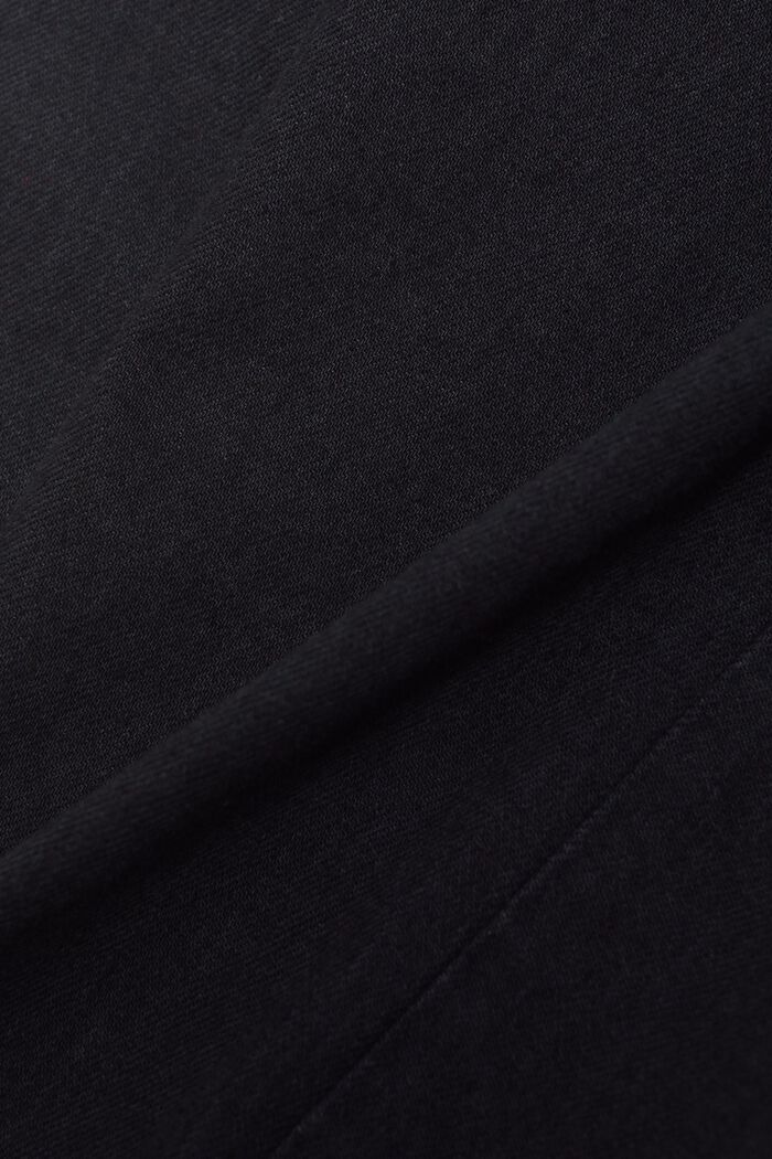 高腰修身牛仔褲, 黑色, detail image number 6