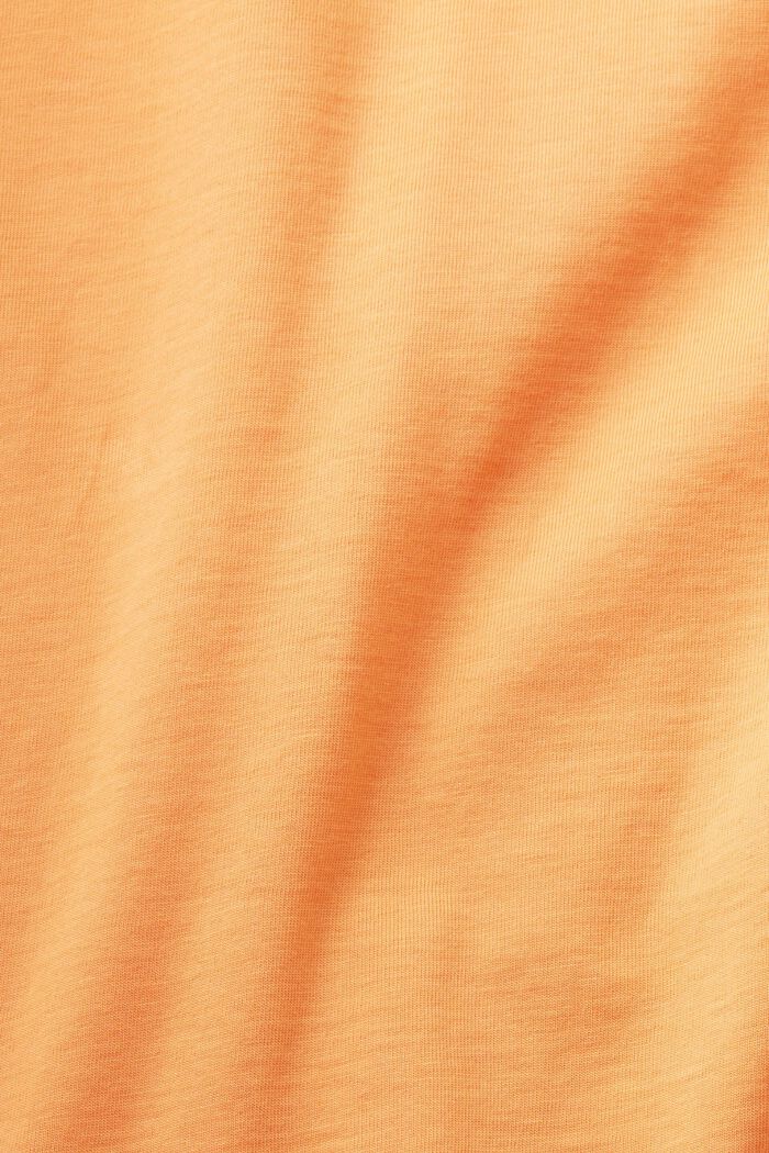 心形LOGO標誌純棉T恤, 橙金色, detail image number 6