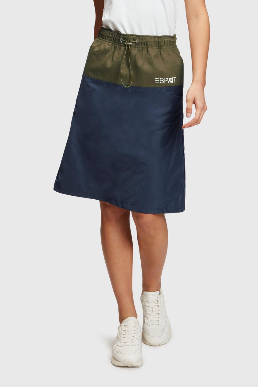 Mixed midi skirt