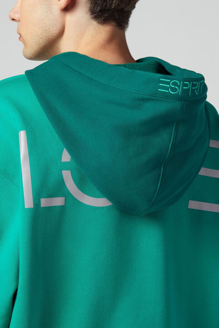 Unisex sweatshirt in a patchwork look, GREEN, detail image number 1