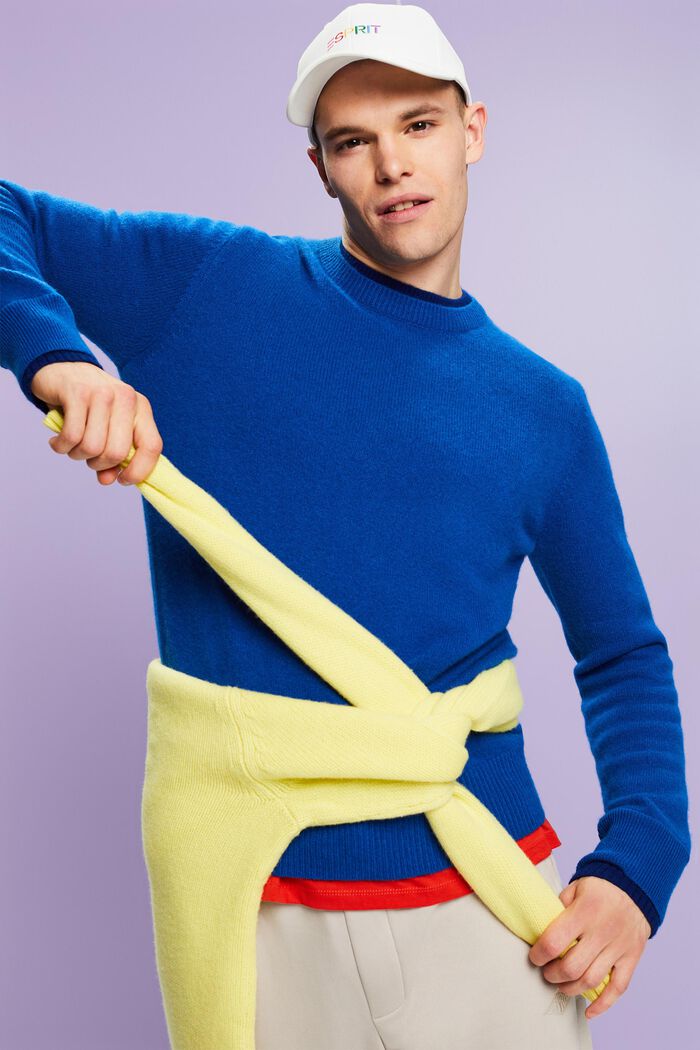 Cashmere Pullover, BRIGHT BLUE, detail image number 4
