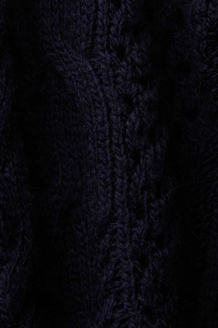 Cable knit jumper, NAVY, detail image number 5