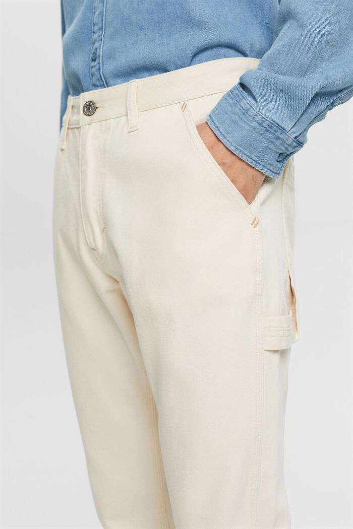 Mid-Rise Straight Jeans, OFF WHITE, detail image number 5