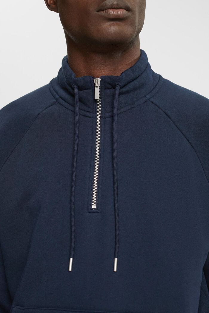 Half zip sweatshirt, NAVY, detail image number 0