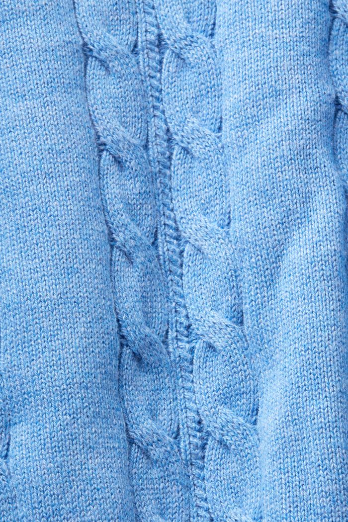 海豚LOGO絞花針織套頭衫, 淺藍色, detail image number 6