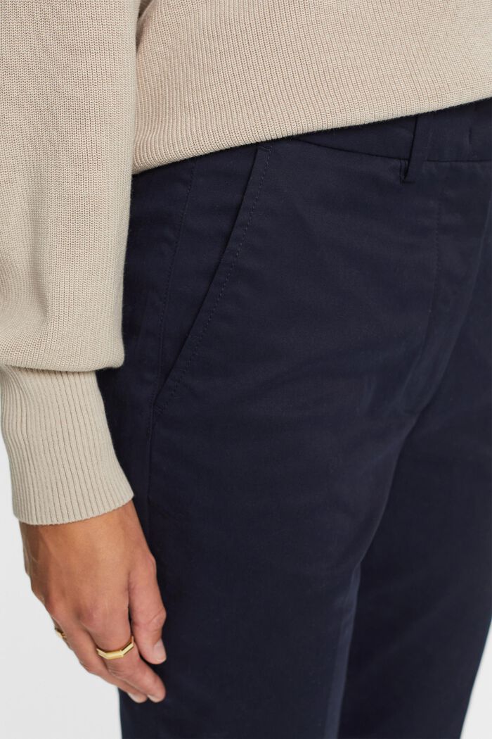 High-Rise Slim Fit Pants, NAVY, detail image number 2