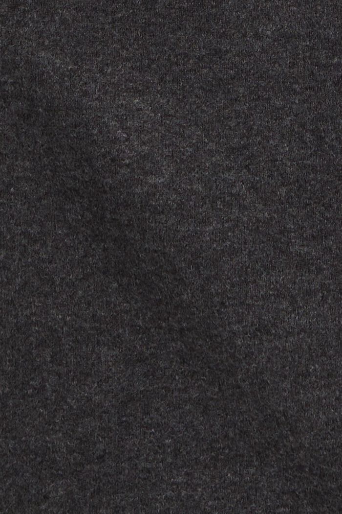 羊毛混紡樽領連衣裙, 深灰色, detail image number 1
