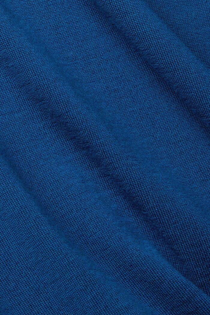 針織羊毛毛衣, 藍綠色, detail image number 1