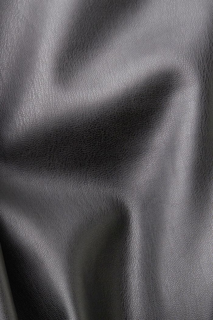 Faux leather midi skirt, BLACK, detail image number 5