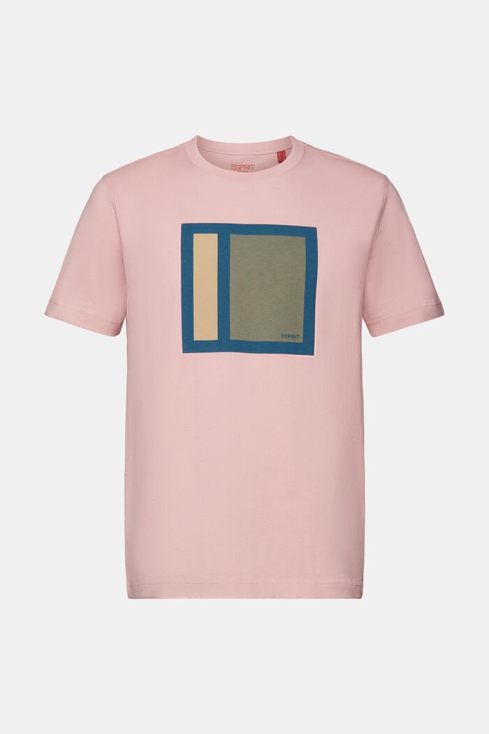 100%純棉平織布印花T恤, 粉紅色, detail image number 6