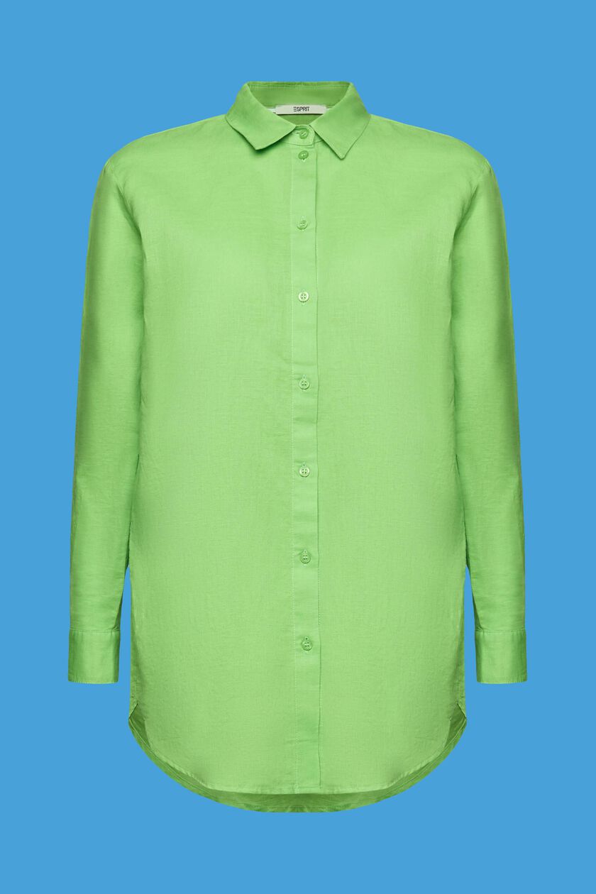 Linen-Cotton Blend Shirt