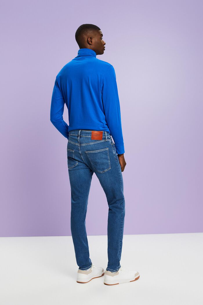 Mid-Rise Slim Jeans, BLUE MEDIUM WASH, detail image number 2