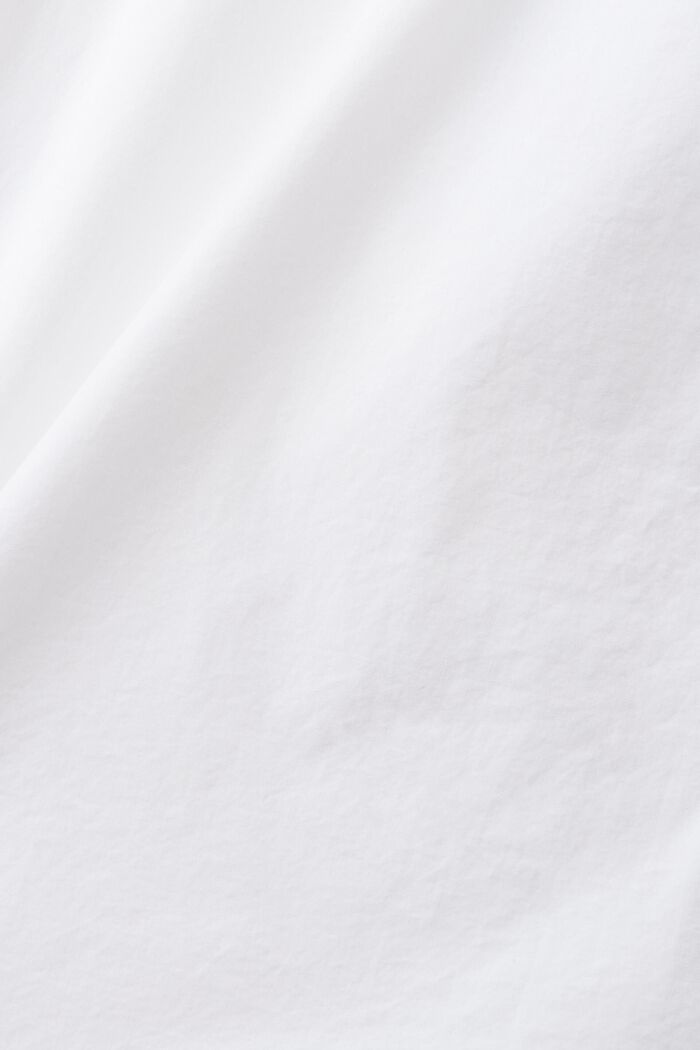 再生棉短袖襯衫, 白色, detail image number 4