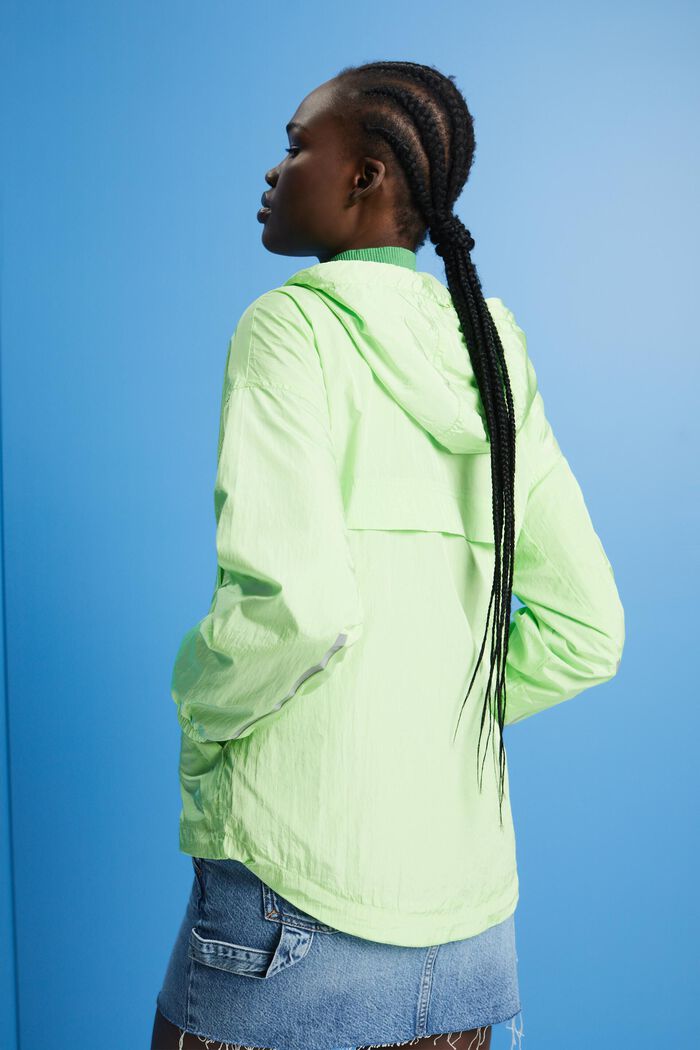 Lightweight jacket with a hood, CITRUS GREEN, detail image number 3