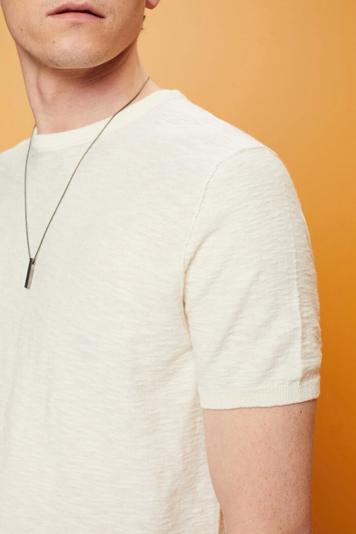 Short-sleeve jumper, cotton-linen blend, ICE, detail image number 2
