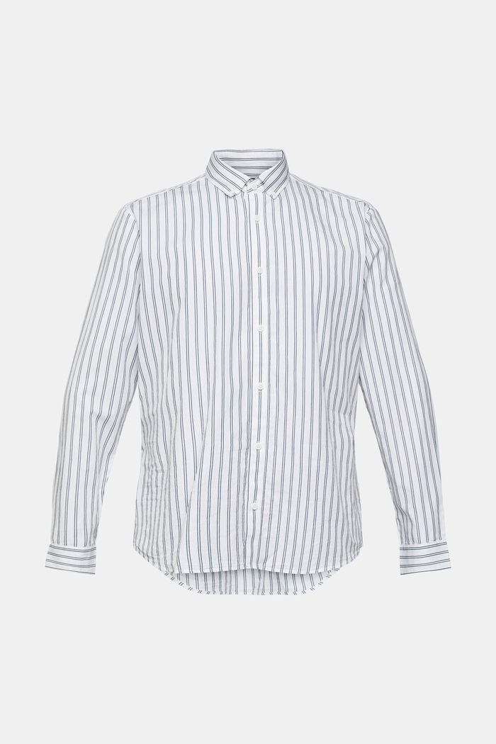 Striped button down shirt, WHITE, detail image number 6