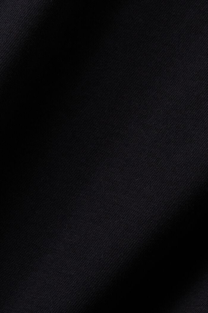純棉LOGO標誌T恤, 黑色, detail image number 5