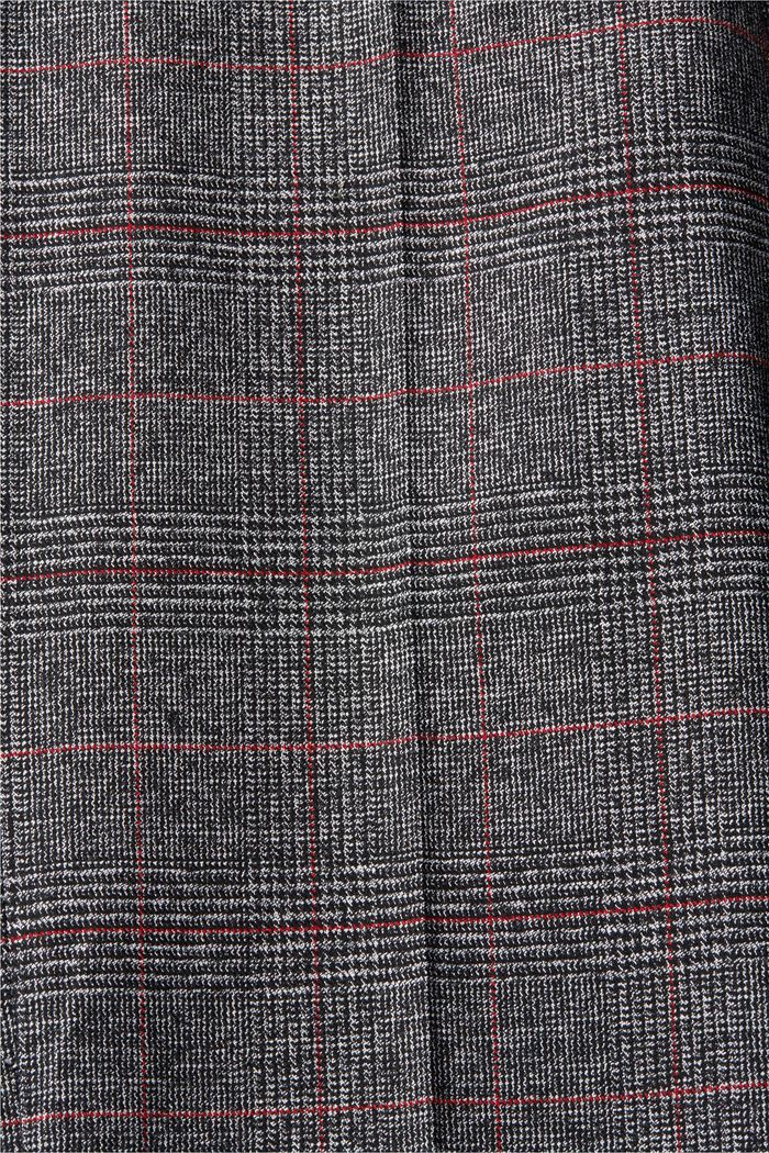 High-rise checked trousers, ANTHRACITE, detail image number 6