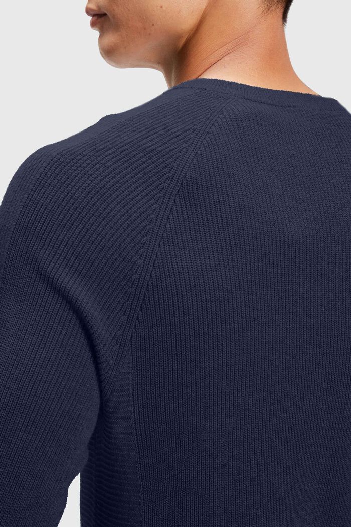 Round neck sweatshirt, NAVY, detail image number 3
