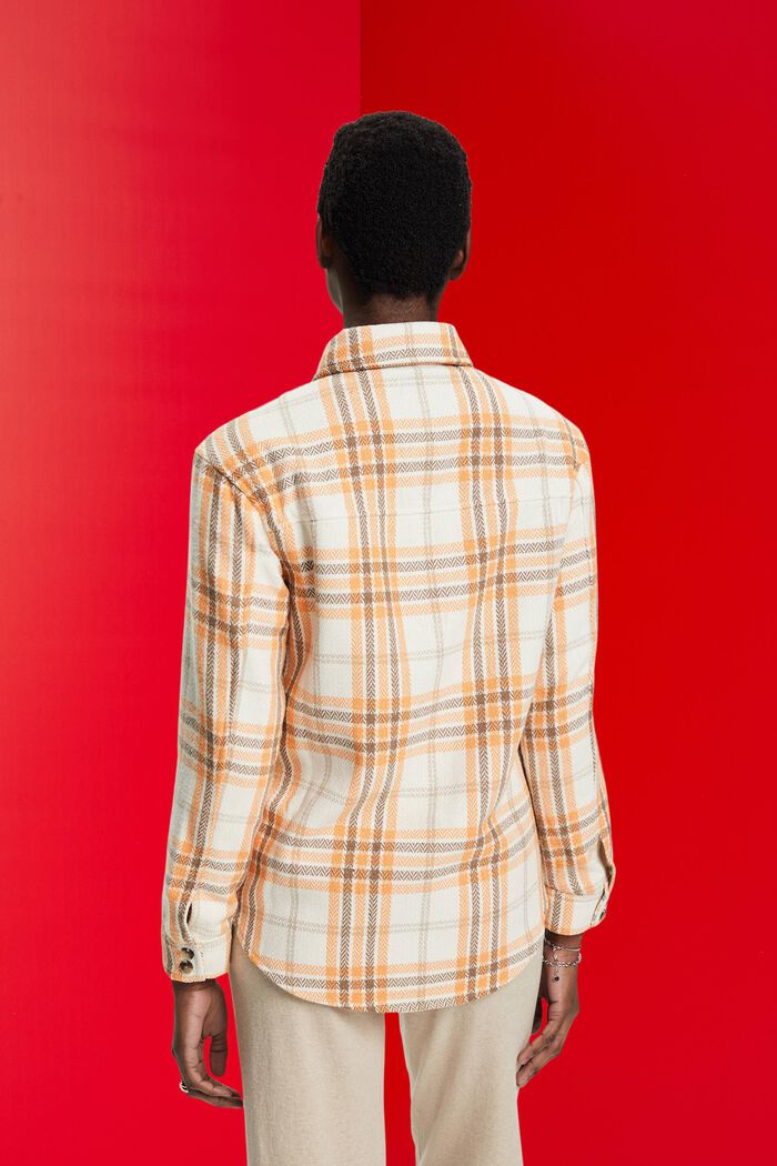 Checked shacket, OFF WHITE, detail image number 3