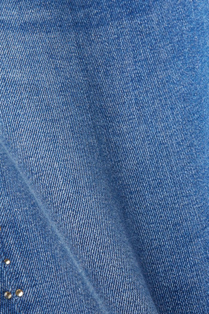 Mid-Rise Embellished Skinny Jeans, BLUE MEDIUM WASHED, detail image number 6