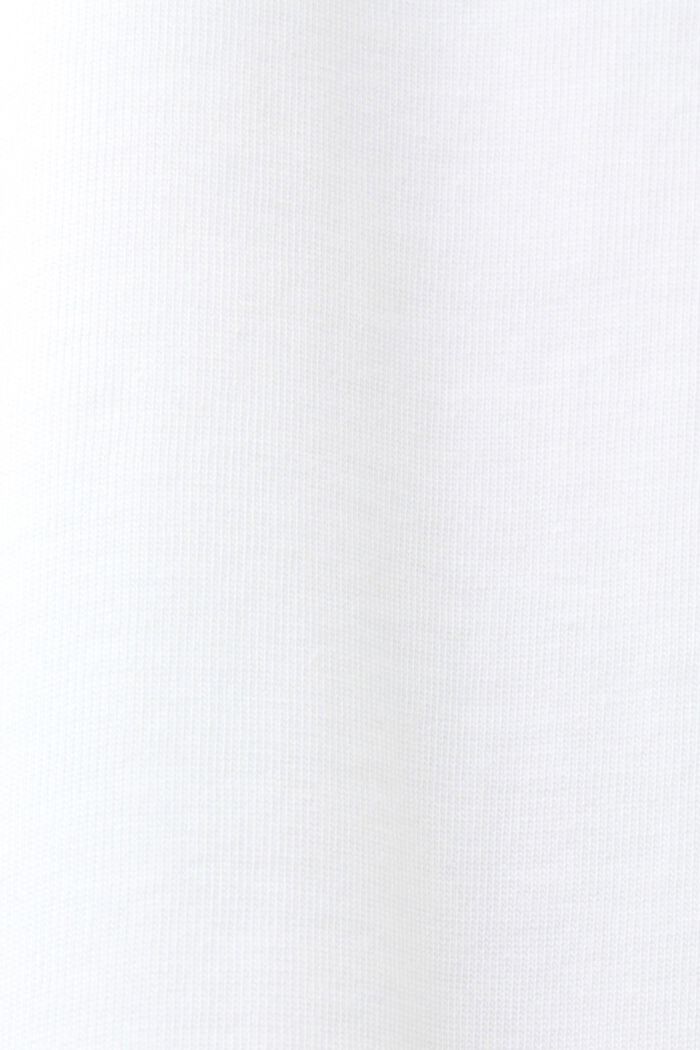 「LOVE」字樣幾何印花有機棉T恤, 白色, detail image number 5