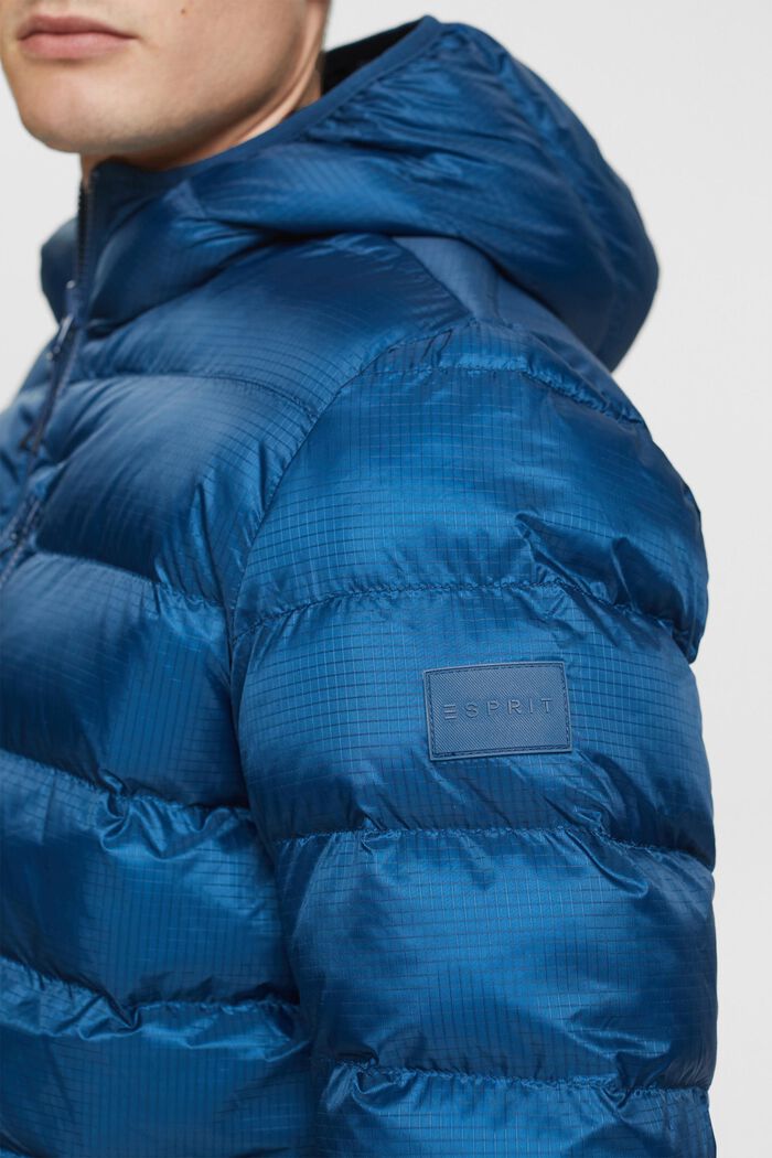 Quilted Puffer Jacket, PETROL BLUE, detail image number 2